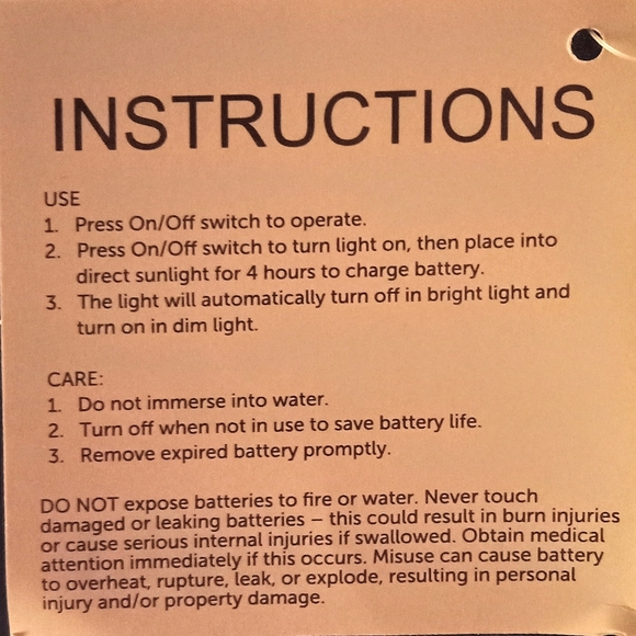 Compass Solar Powered Light - Picture 7 of 7